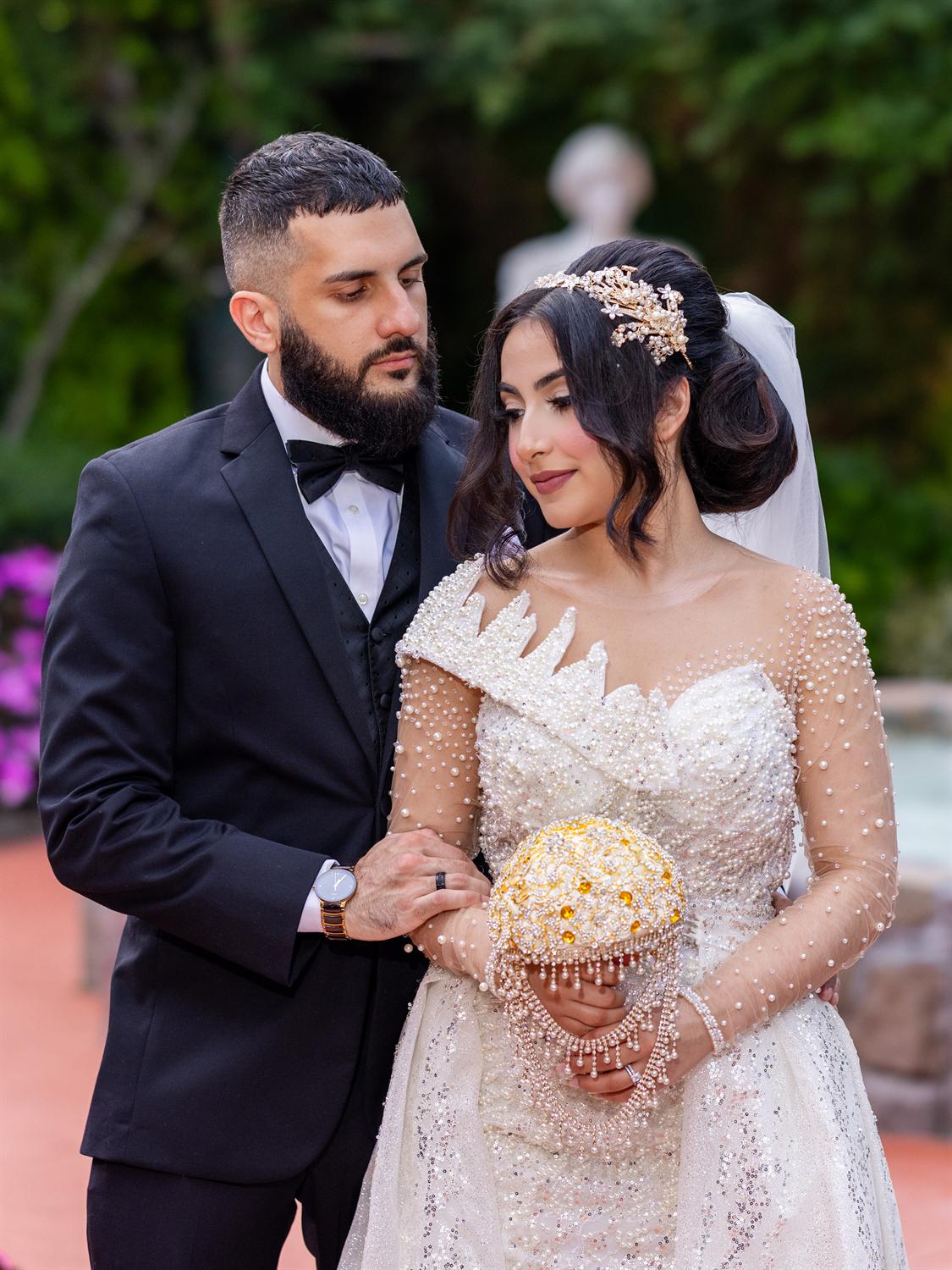 Elegant couple portrait