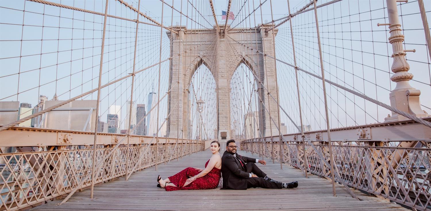 Brooklyn Bridge bridal shoot