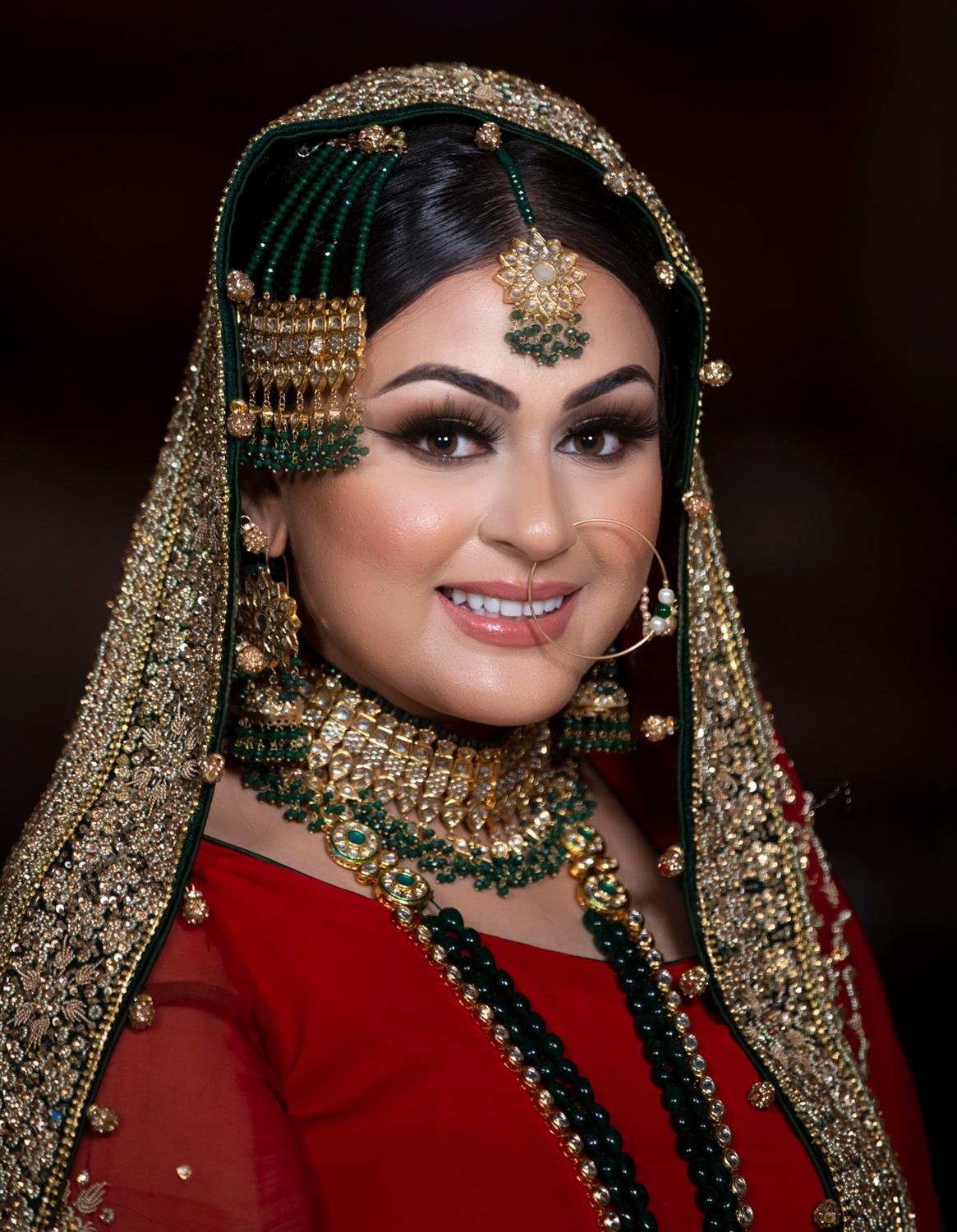 South Asian bride portrait